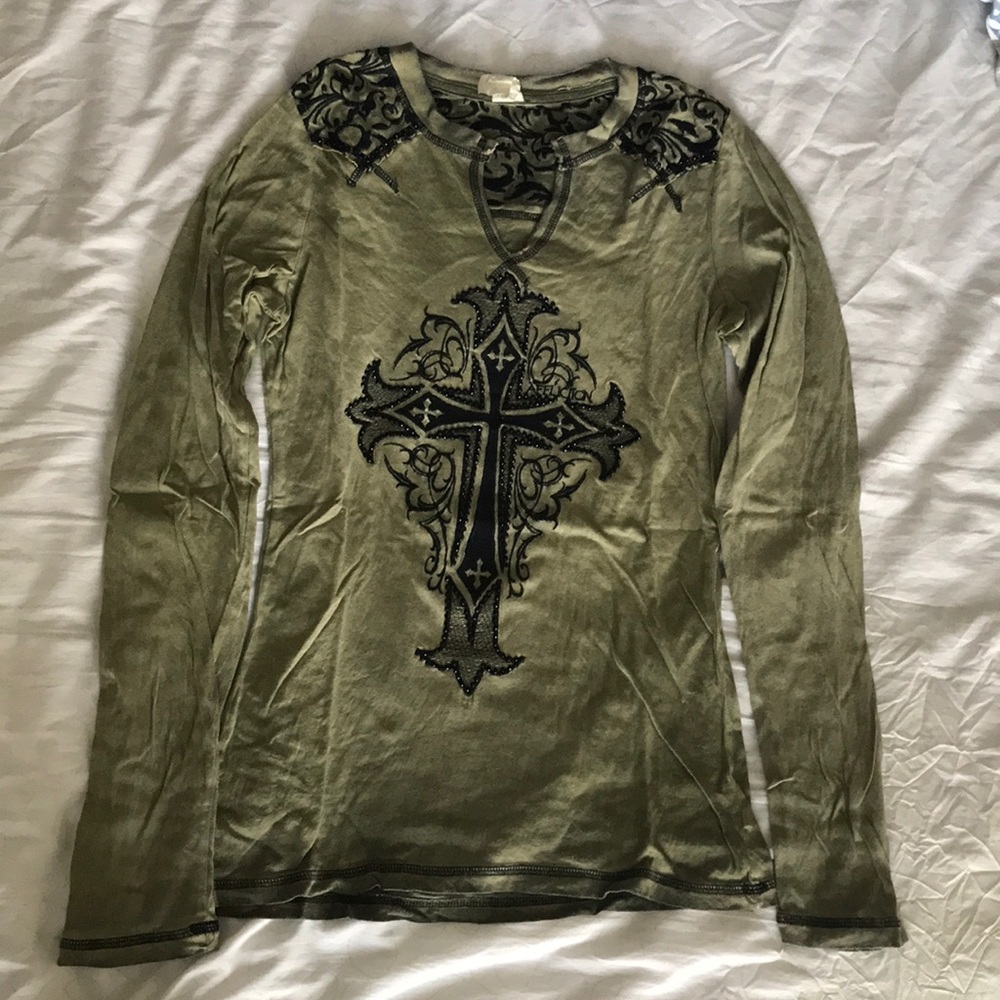Affliction long sleeved shirt